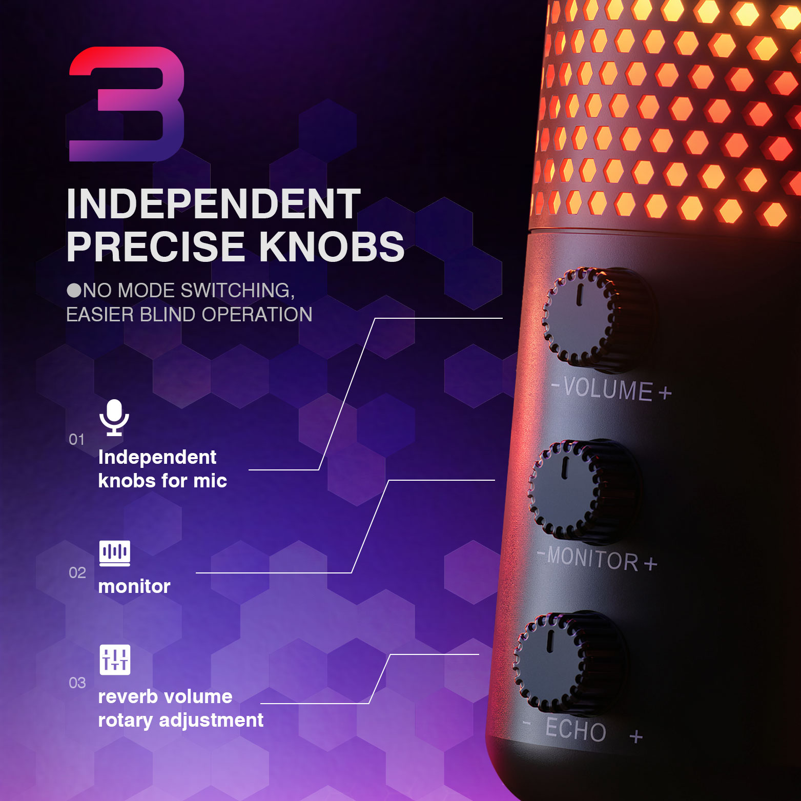 RGB wireless gaming Microphone - Image 5
