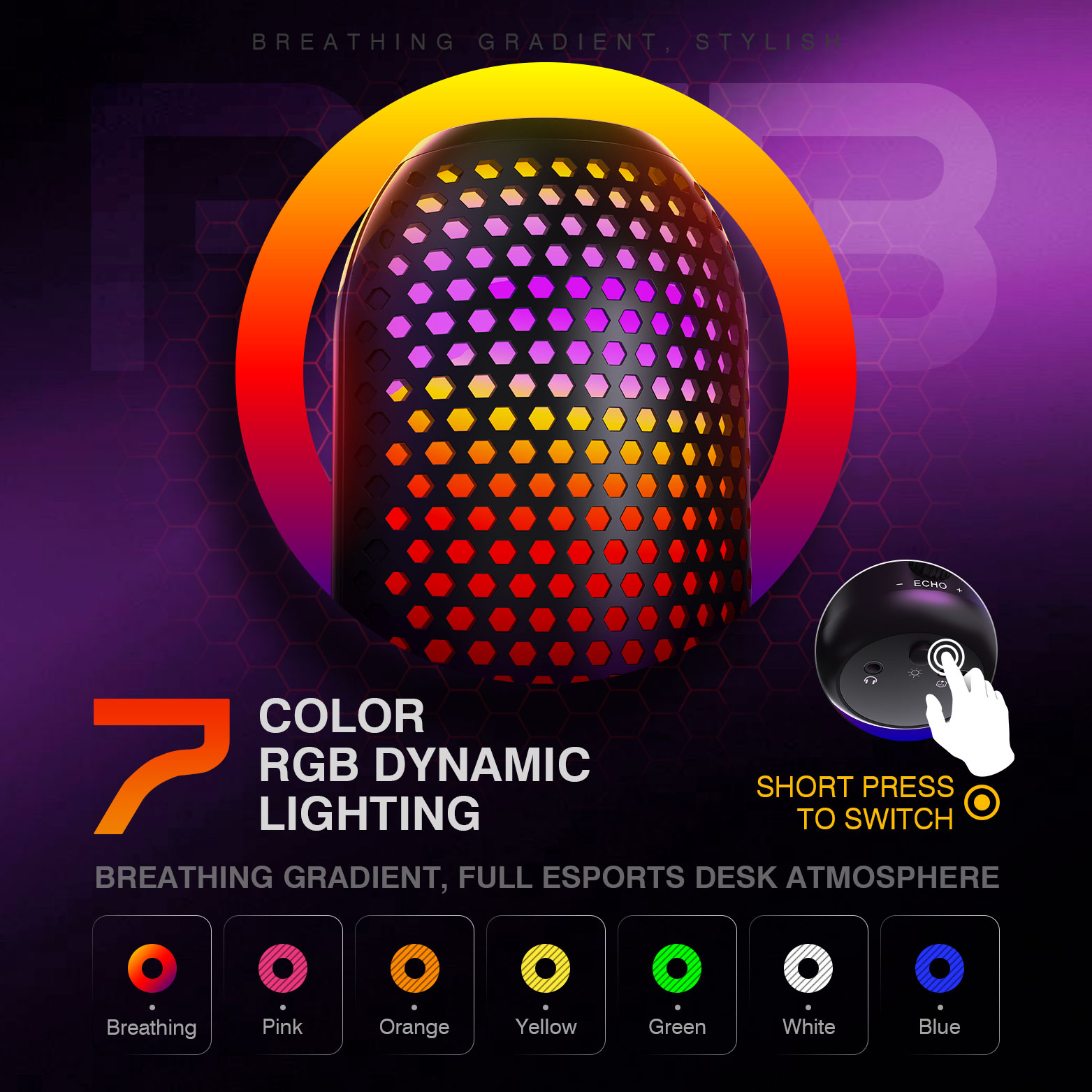 RGB wireless gaming Microphone - Image 2