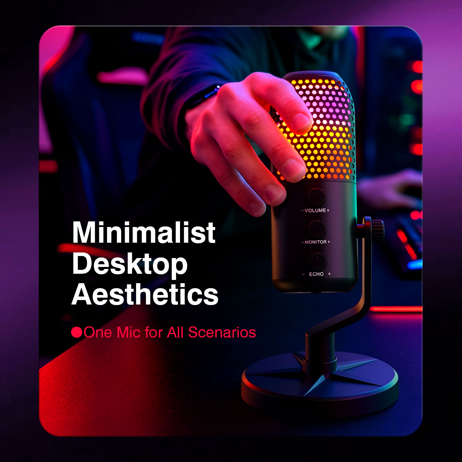RGB wireless gaming Microphone - Image 4