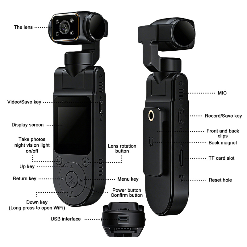 X20 Handheld Recorder Sport Action Camera - Image 7