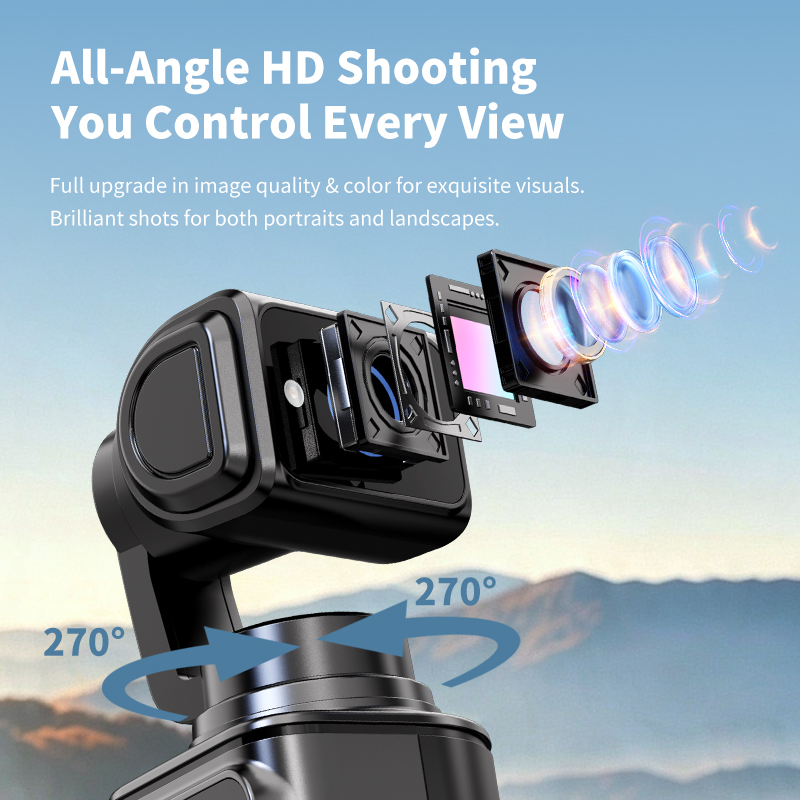 D11 270° Rotatable Handheld Pocket Vlog Camera - Image 7