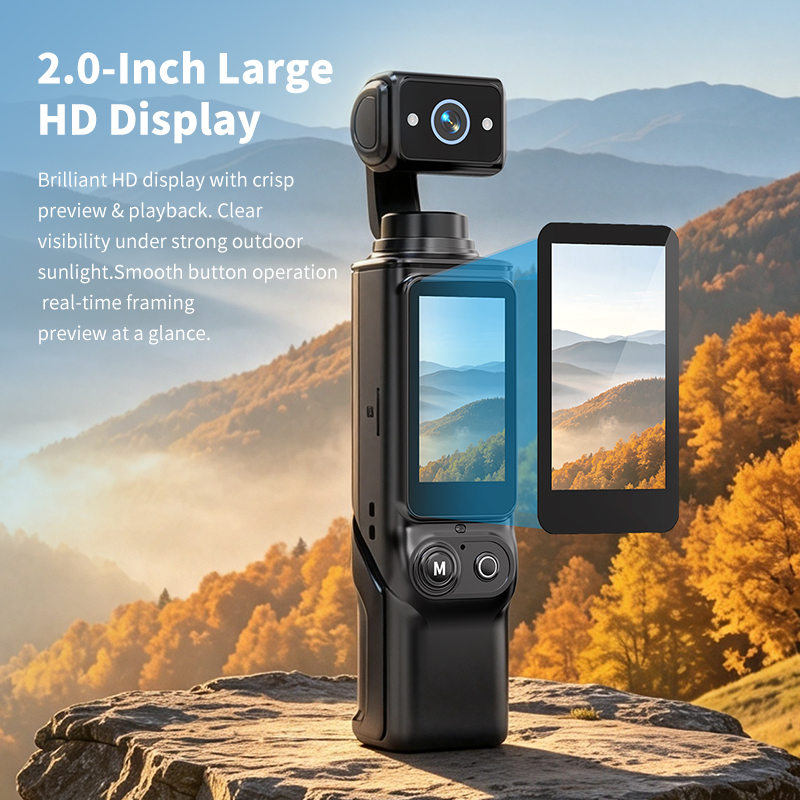 D11 270° Rotatable Handheld Pocket Vlog Camera - Image 8