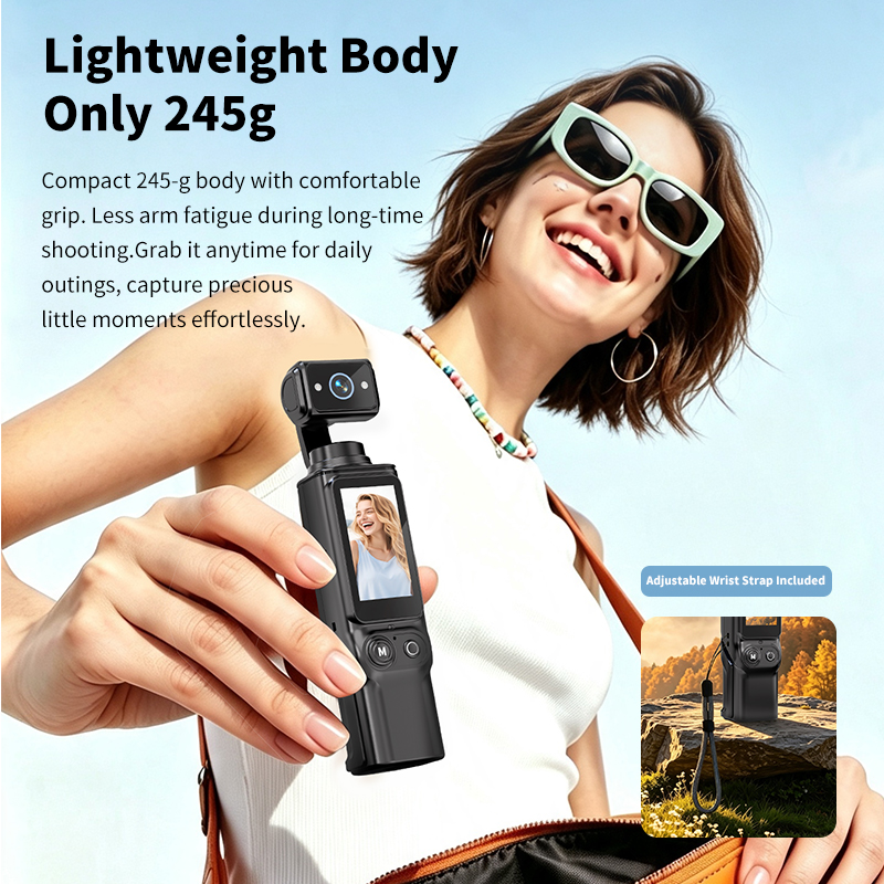 D11 270° Rotatable Handheld Pocket Vlog Camera - Image 10